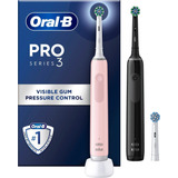 Escova De Dente Eletrica Pro3 3900n Black Ca Pink Oral B