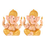 Adorno Decorativo Con Forma De Elefante De Ganesha, Palmera