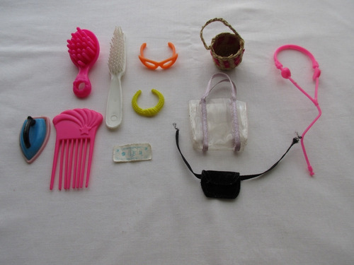 Lote De 11 Accesorios P/muñeca Barbie Original Mattel Y Otro