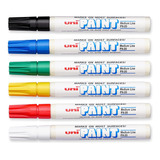 6 Plumones De Pintura Acrílica Posca Uni Paint Marcador Px20