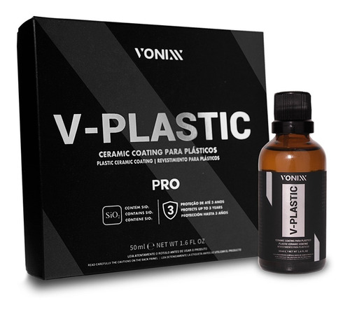 V-plastic Pro Vonixx 50ml Ceramic Coating Para Plasticos