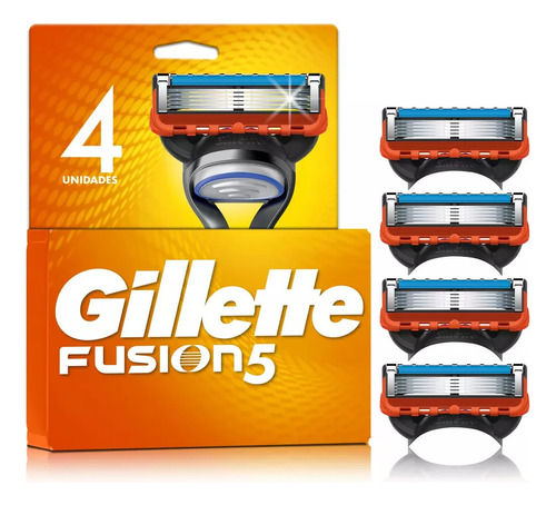 Gillette Repuesto Máquina Afeitar Fusion5  5cuchillas 4unid