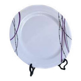 Juego Platos Melamina Violeta Para 8 Personas 40 Piezas