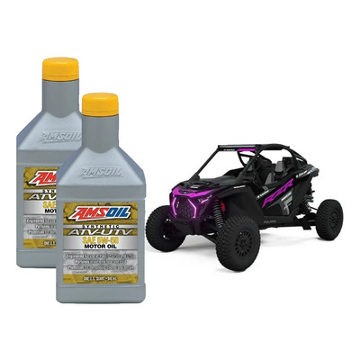Kit 2 Aceites Atv Utv Sintético 5w50 Amsoil 946ml 4 Tiempos | Meses sin interés