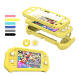 Funda Protectora Para Nintendo Switch Lite Color Amarillo