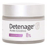 Detenage G Crema Facial 8% Ácido Glicólico Antiedad Arrugas