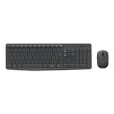 Kit Teclado E Mouse Sem Fio Logitech Mk235 Português Brasil