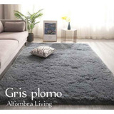 Alfombra Peludita Tipo Shaggy 200x300 Grande Gris 