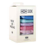 Pack X7 Medias Algodon Soquetes Semanal Sox Regalo