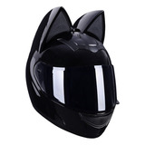 Casco De Motocicleta Con Orejas De Gato, Cara Xts [u]