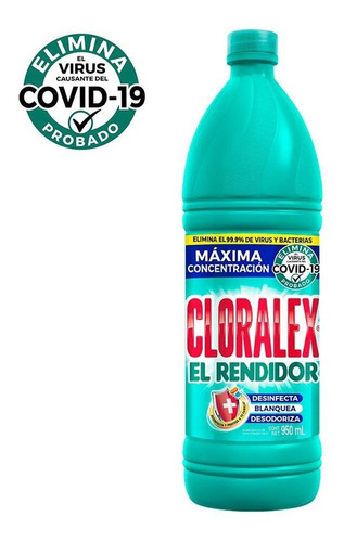 Blanqueador Líquido Cloralex El Rendidor 950ml
