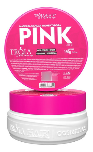 Máscara Pigmentante Troia Hair 150g  Tonalizante Troia Color