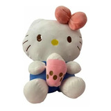 Peluche Grande Hello Kitty Helado Moño Rosa Super Suave Niña