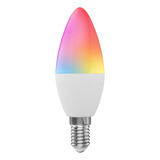 Wifi Smart Bombilla Rgb+w+c Led Vela Bombilla 5w E12 Regulab