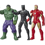 Kit Boneco Hulk + Homem De Ferro E Pantera Negra Hasbro