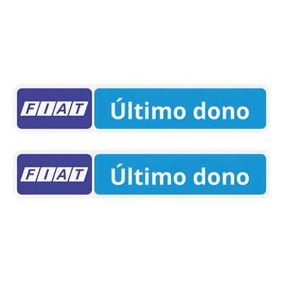 Adesivo Etiqueta Vidro Ultimo Dono Compatível Fiat Ad05 | Frete grátis