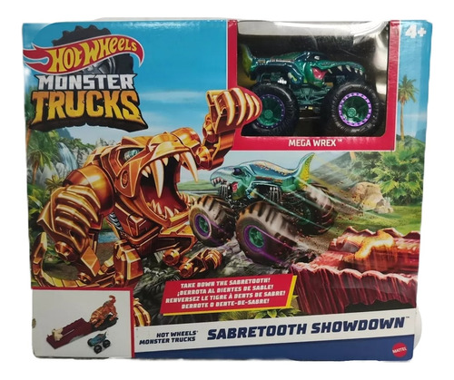 Ataque Diente De Sable Hot Wheels Pista Monster Trucks