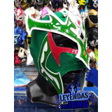 Máscara Semi Profesional Del Luchador Juventud Guerrera Verd