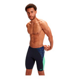 Traje De Baño Speedo Natación Splice Hombre Azul