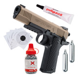 Colt M45 Pistola 4.5mm Cqbp Blowback Bbs Co2 Tanques Xchws P