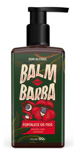 Balm Hidratante Para Barba 120g Guarana Don Alcides