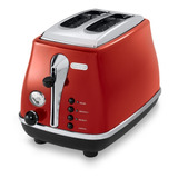 Tostadora Delonghi Icona Roja Cto2003r Para 2 Panes Vintage