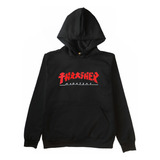 Sudadera Con Gorro Estampada Thrasher Godzilla Hoodie Unisex