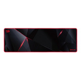 Mouse Pad Gamer Redragon P015 Aquarius De Borracha Xg 300mm X 910mm X 3mm Preto/vermelho