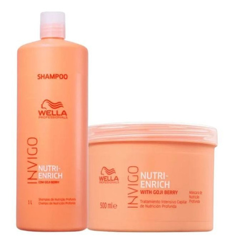 Wella Kit Nutri Enrich Shampoo 1l+ Masc 500ml