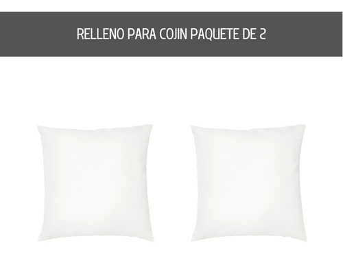 Relleno Cojín 45x45 2 Pack,