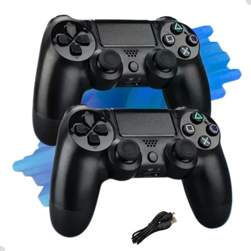 Kit 2 Controle Manete Compatível Ps4 Pc Tv Sem Fio Bluetooth