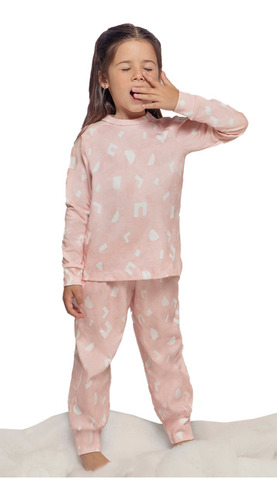 Pijama De Niña De Interlock Super Abrigado