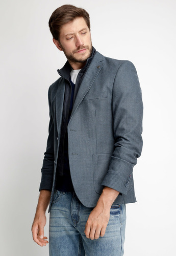 Blazer Hombre Orlando F Gris Oscuro Fw 2023 Ferouch