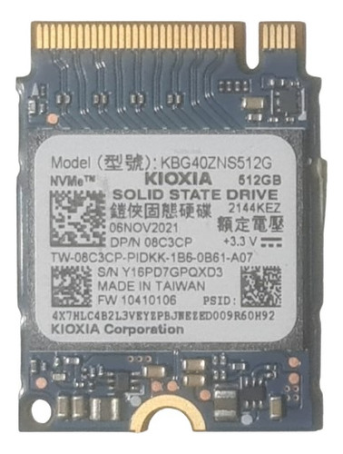 Disco De Estado Solido Ssd 512gb Nvme