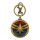 Llavero Metalico Capitan Marvel Logo