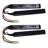 Batería Lipo Airsoft De 7.4 V 1450 Mah 30c Recargable Butter