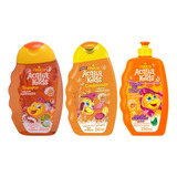 Kit Acqua Kids Shampoo 250ml+cond 250ml Cachea+creme Pentear