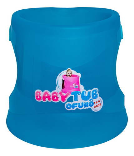 Banheira Infantil Babytub Ofurô (1 A 6 Anos) - Cristal Azul