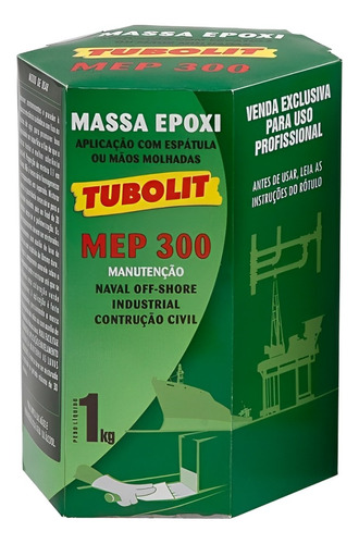 Massa Epoxi Tubolit Mep 300 - 1kg