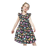 Vestido De Princesa Para Niña Con Estampado De Dinosaurio