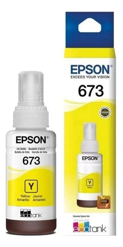 Tinta Epson T673 Ecotank 70 Ml L800 L805 L810 L850 L1800 Tinta Amarillo