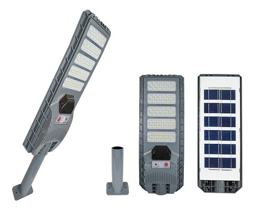 Lampara Solar 500w Plateada De Pared Automática Economica