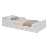 Cama Infantil Com Colchão Incluso Mp4112 Nina Multimóveis Cor Branco