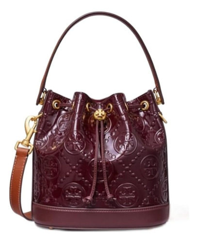 Tory Burch T Monogram Albarossa Wine Purple Con Bolso Tipo C