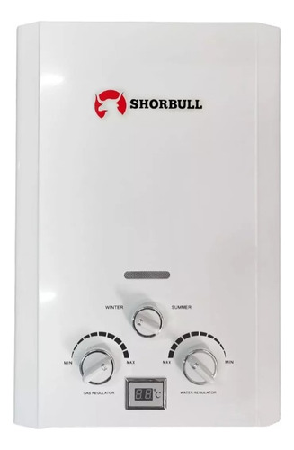 Calentador Paso Shorbull Instantáneo Agua Ahorrador Gas 6l