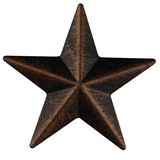 3  Metal Pequeño Granero Rústico Retro Estrella Percha Brown