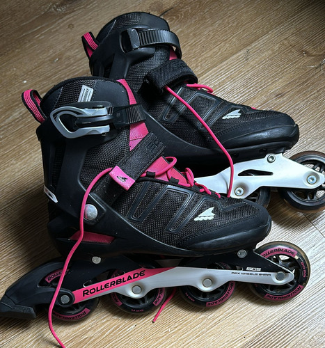 Patines Rollerblade Spark 80 St W Rosado/ Negro Talla 39