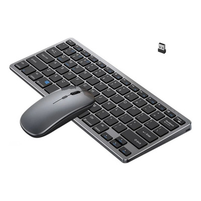 Kit Teclado E Mouse Bluetooth + 2.4ghz Com Bateria Interna