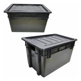 Caixa Organizador/container Black Alca+tampa 60 L 59x39x35cm