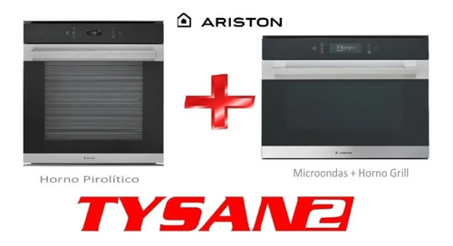 Combo Horno + Microondas Grill Ariston Empotrar En Stock Ya!